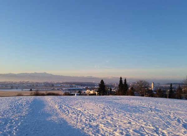 Panorama Haldenbergkapelle im Winter | © Foto:  Tourist-Information Friedrichshafen auf  outdooractive